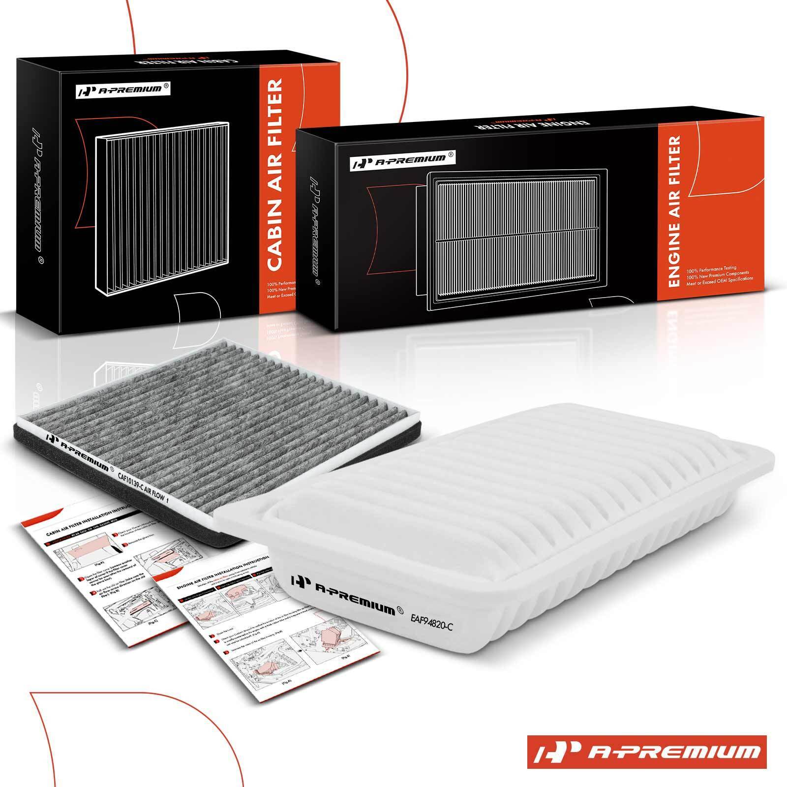 Set of 2 Engine & Activated Carbon Cabin Air Filter for Scion tC 05-10 L4 2.4L
