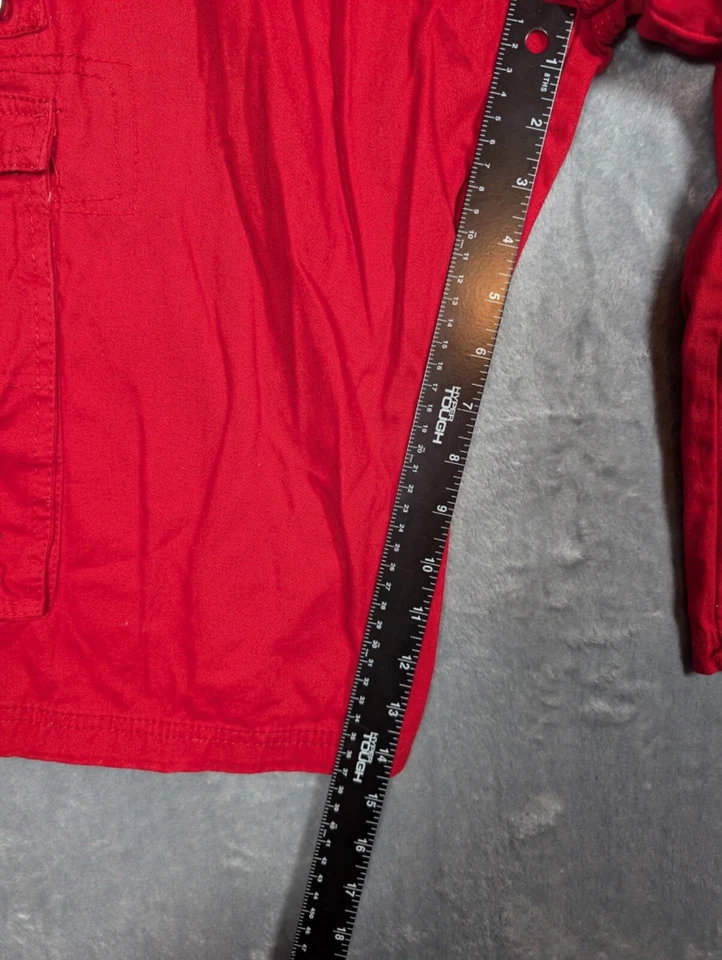 Pantalones Cortos De Colección Y2K Coogi Cargo Para Hombre Talla 43 Rojo Sueltos Diseñador Urbano Foto 2 de 4