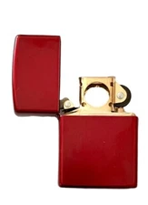 Zippo Windproof Candy Apple Red Pipe Lighter, GOLD Insert, 21063GPI, New In Box