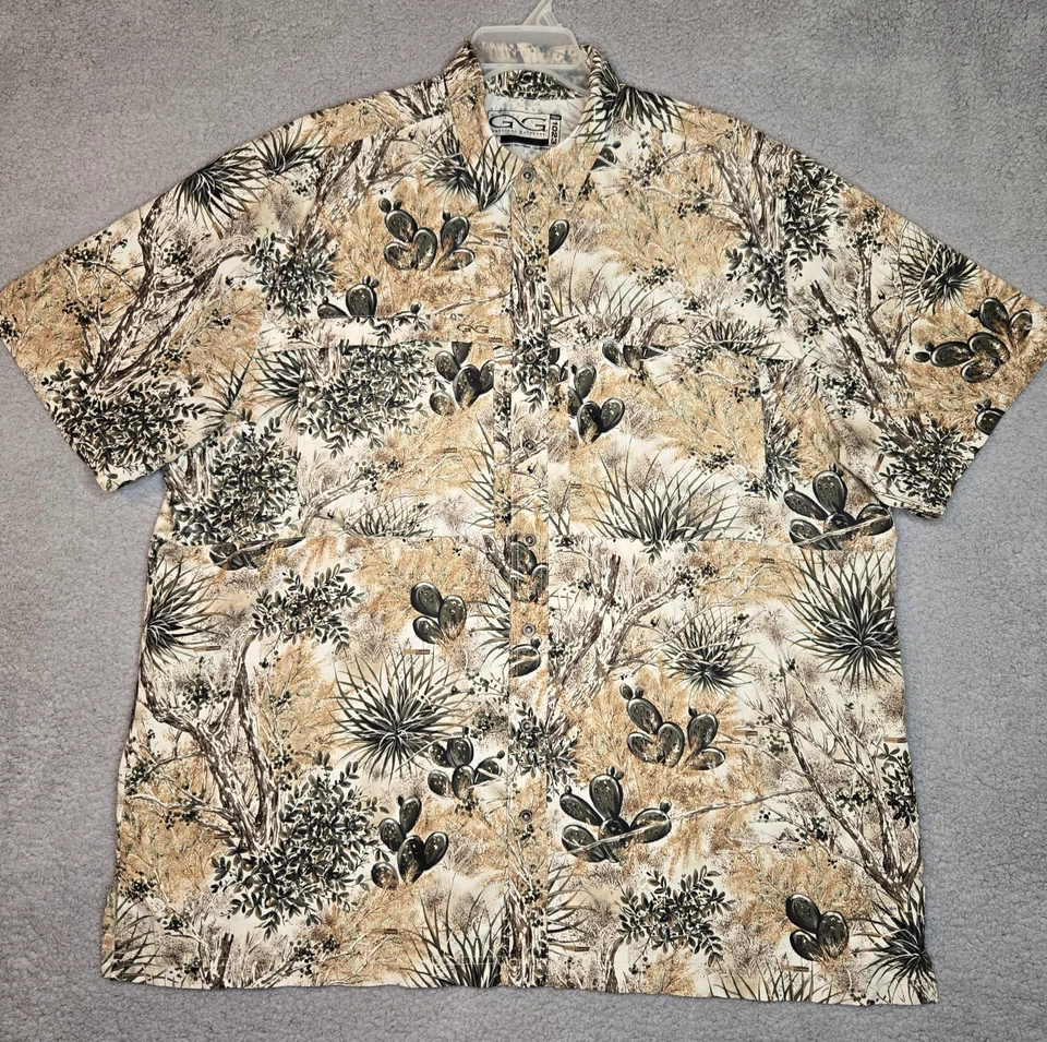 GameGuard Desert Camo Vented Button Up Shirt Mens 3XL - Item 1203 Hunting Cactus - Image 2 of 4