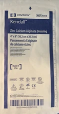 Lot Of (5) KENDALL Zinc Calcium Alginate Dressing 4” x 8” 9356 Expiration 2024