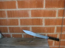 1900s Antique 9 1/2" Blade ** NICHOLS BROS. *** Carbon Slicing Carving Knife USA