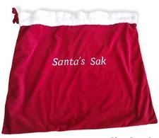 Giant Santa Christmas Sack Toy Bag 32" X 29" Holiday Decoration