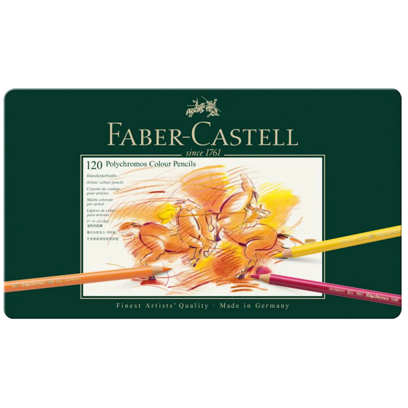 Faber-Castell Polychromos Colour Pencil Tin (120pc)