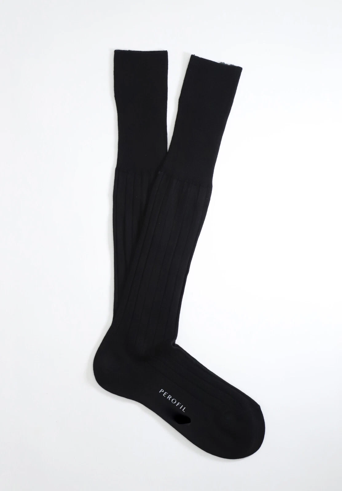 3 Pack Perofil Cotton long socks 100% cotton ribbed knee-length elastic hem