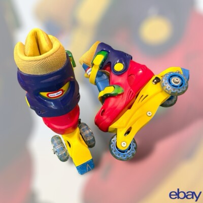 Little Tikes Adjustable Kids Inline Skates Size 10-12 Youth Roller Blades