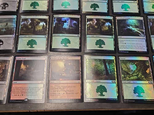 HUGE Lot x2100+ Magic The Gathering MTG Card Foil Commons Uncommons MOSTLY LANDS - Picture 12 of 19