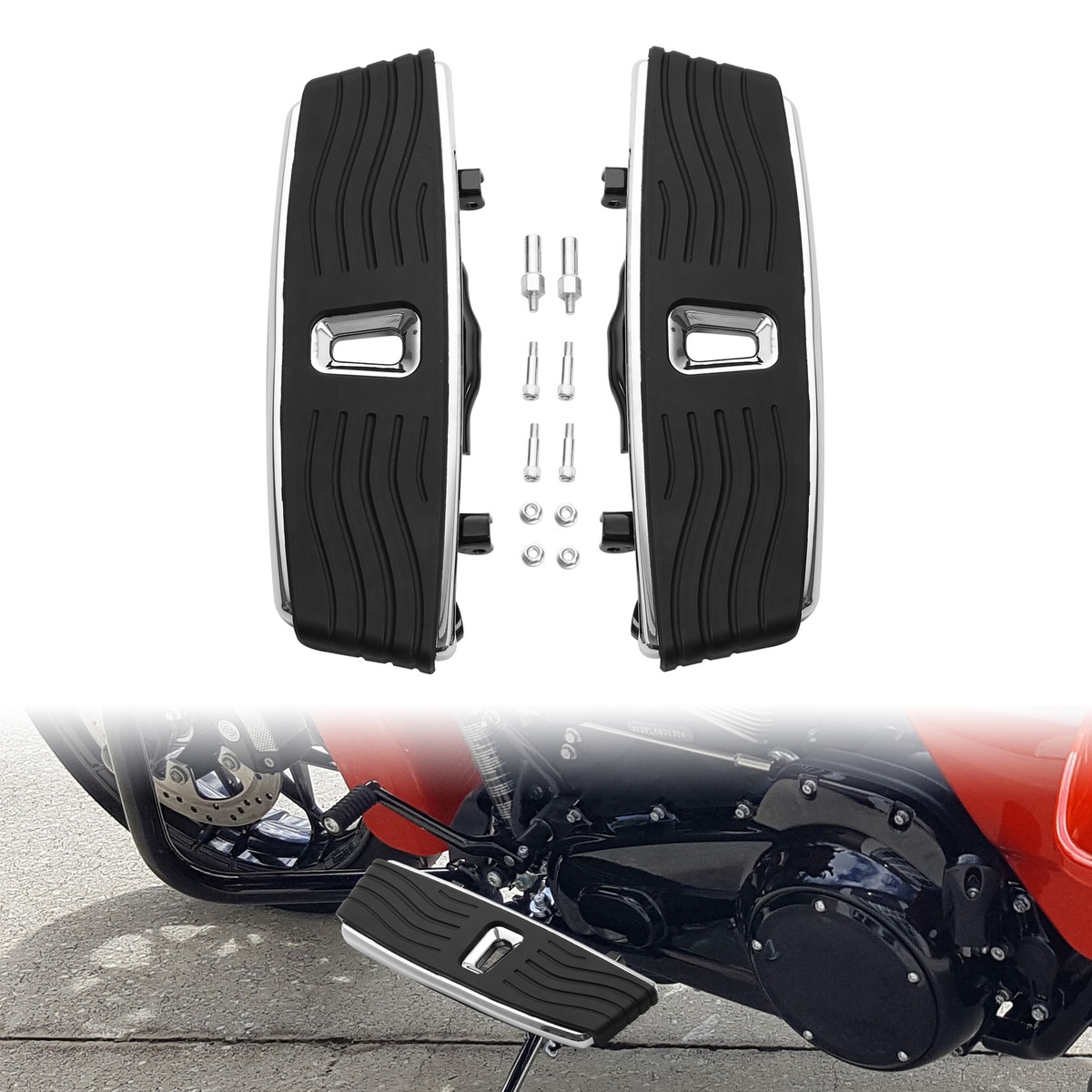 Driver Floorboard Footboard Pegs Fit For Harley Touring CVO