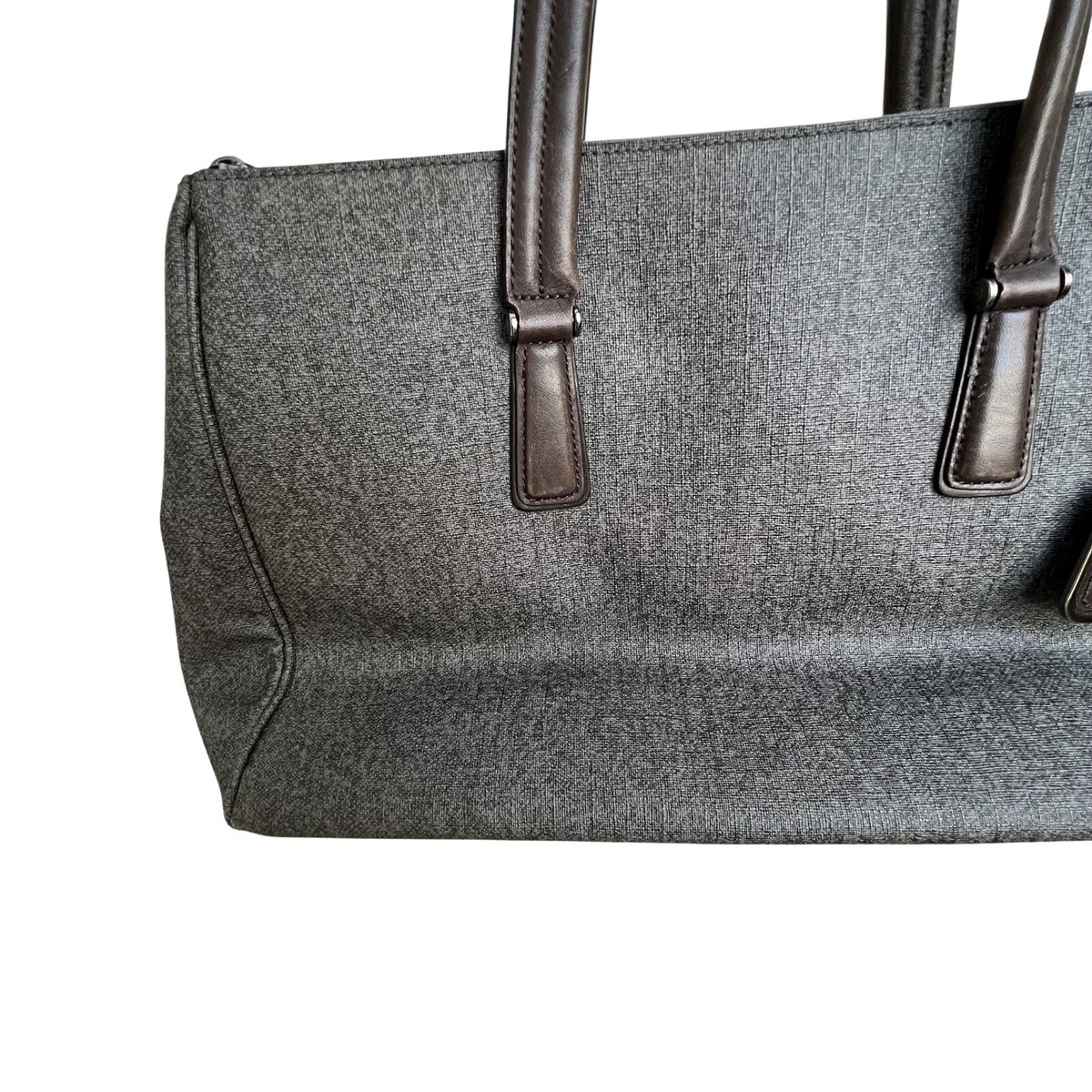 Tumi Sinclair Ana Large Double Zip Business Tote Bag Gray Tumi Sinclair Ana Large Double Zip Business Tote Bag Gray