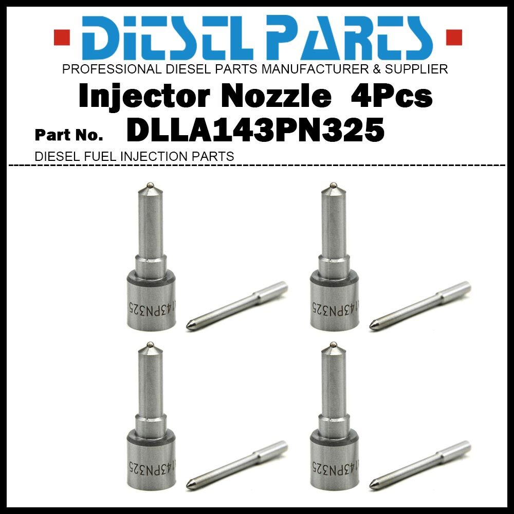 4Pcs Fuel Injector Nozzle DLLA143PN325 for ISUZU Elf Forward 4HG1