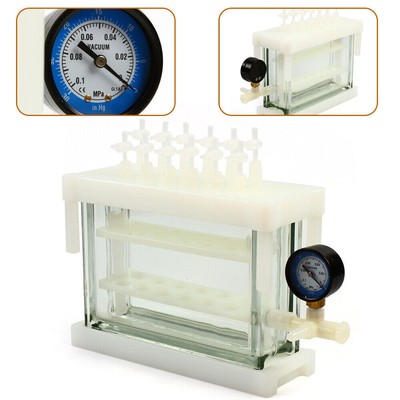 Complete Lab 12 Position Solid Phase Extraction Vacuum SPE Manifold E System Set