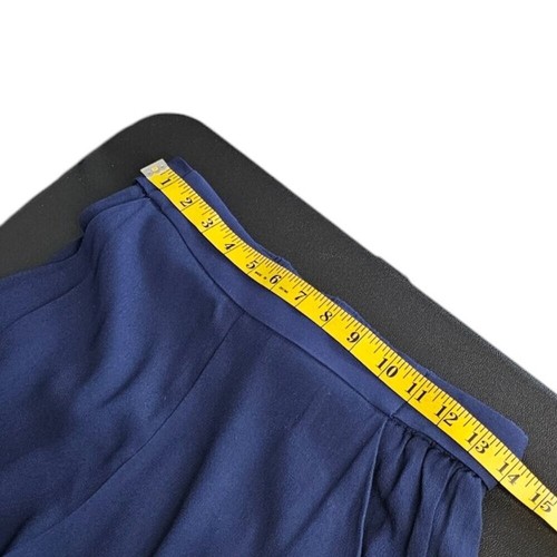 Aritzia Wilfred Faun Tie Back, Wide Leg, Ankle Pants, in Navy, Size Medium NWT - Picture 3 of 10