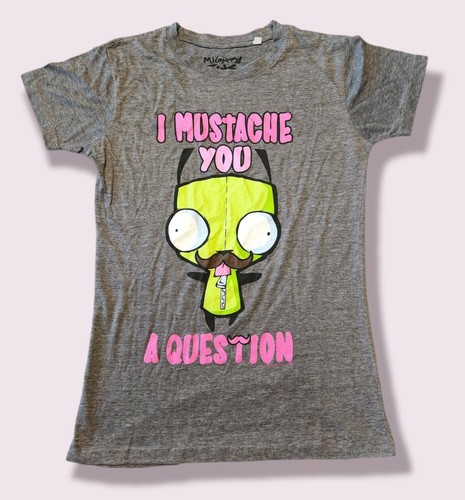 Mighty Fine Invade Zim GIR Mustache 