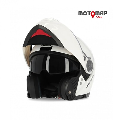 Casco Acerbis Derwel Rederwel modulare touring strada apribile bianco | eBay