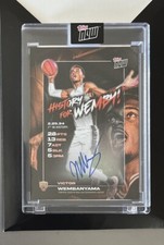 2024 Topps Now Victor Wembanyama History For Wemby! #VW-3A RC On Card Auto /99