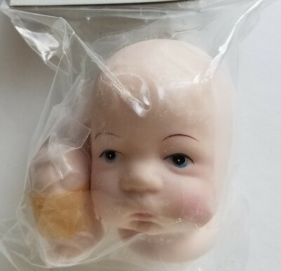 porcelain doll head and hands set