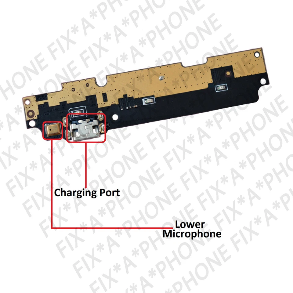 Conector Dock Puerto Carga y Repuesto Micrófono para Xiaomi Redmi Note 2 Foto 3 de 4