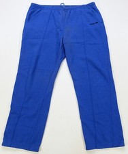 Rare Vintage ADIDAS Spell Out Trefoil Joggers Sweatpants Pants 80s 90s Blue SZ L
