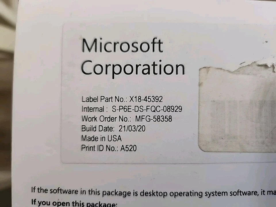 Microsoft X18-45392 Windows Pro 10 64Bit Eng Intl Operating System 1 Pack - Image 3 of 4