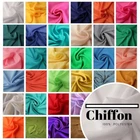Chiffon Fabric by Yard 45" Wide Sewing Dress Scarf Craft DIY Wedding Party Décor