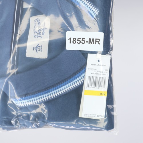 Original Penguin Mens Polo Shirt Sargasso Sea Blue Size NWT - Picture 20 of 32