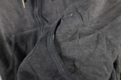 Vintage Harley Davidson Womens Medium Faded Spell Out Knit Full Zip Hoodie Gray - Picture 5 of 10