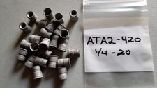 Made in USA 1/4-20 UNC, Cadmium Plated, Aluminum Knurled Rivet Nut Insert 25 pk.