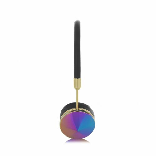 Frends Layla Black Leather On-Ear Headphones - Gold/Oil Slick - Picture 1 of 2