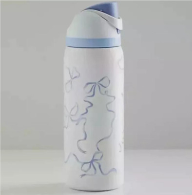 24 oz Owala Freesip Water Bottle Stainless Cup Thermos cup Blue bowS