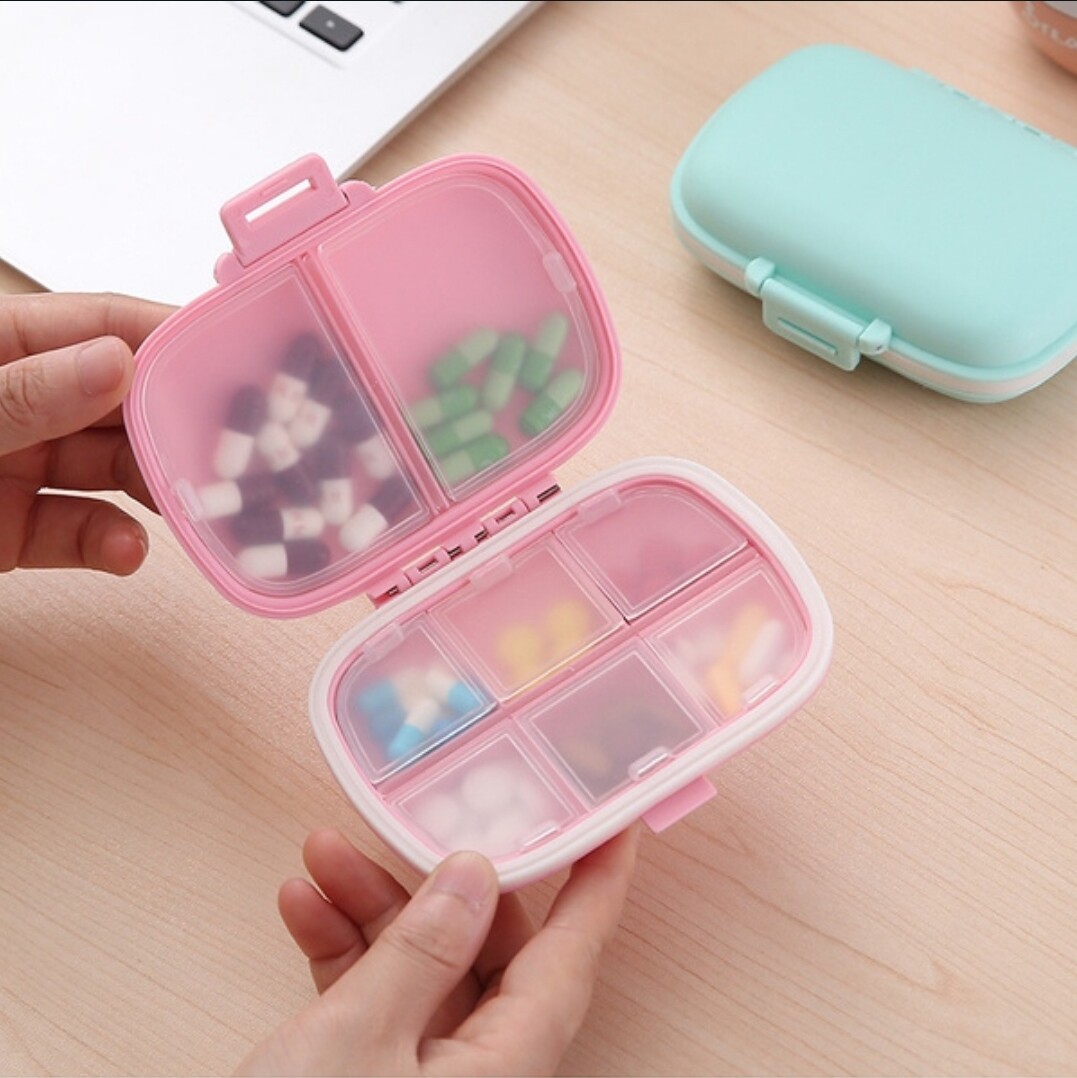 1 X Pill Box Organiser 7 Day Compartments pl Box Daily Medicine Tablet