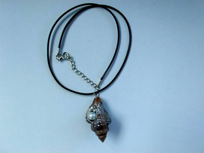 Boho Seashell  NECKLACE 19''  Adj  Macrame Boho Hippie US Seller New
