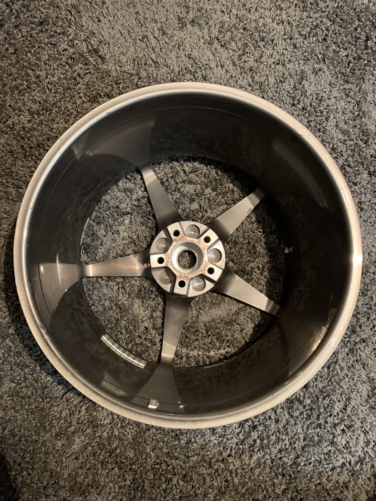 FERRARI 458 ITALIA COUPE SPIDER REAR WHEEL RIM OEM 255226 MACHINED FACE FINISH