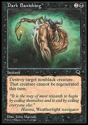 *MRM* EN 4x Dark Banning / Dark Banishing MTG TMP