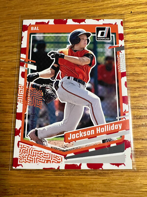 2023 Panini Donruss - #93 Jackson Holliday /50 RC Hot USA Map Orioles