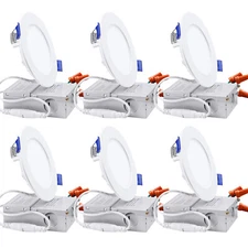 Basic Series 10W 4 Inch LED Recessed Lighting with Junction Box 5%-100% Dimmable