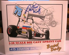 GMP - BRAD DOTY - 1/18 SCALE #75 STANTON RACING SPRINT CAR - 1 OF 2004 - SIGNED