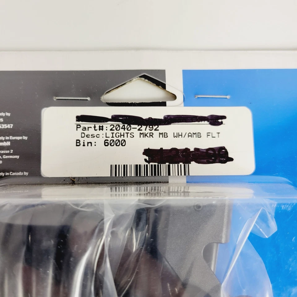 Drag Specialties Marker Lights White/Amber Black 2040-2792 For Harley - Image 3 of 3