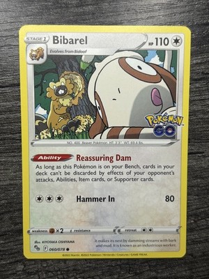 Bibarel 60/78 Pokemon GO Common Pokemon TCG NM