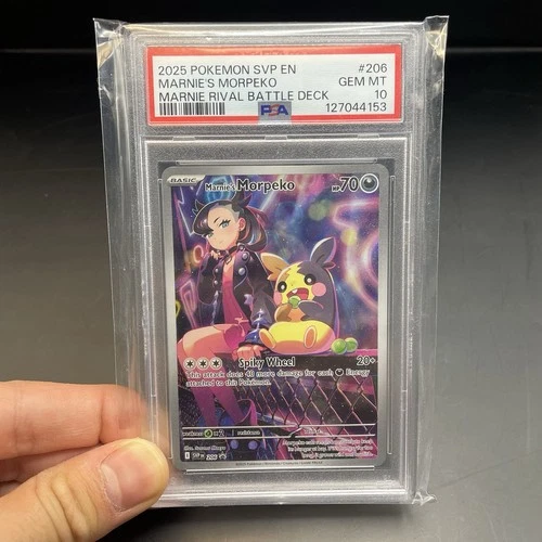 Pokemon Scarlet & Violet Marnie’s Morpeko 206 Illustration Rare PSA 10 Card