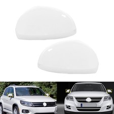 Links+Rechts Spiegelkappe Außenspiegel Gehäuse Weiß Für VW Sharan 7N ab 05.2010-