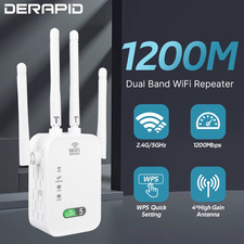 Ripetitore Wifi Dual Band Da 1200Mbps Estensore Di Segnale Wireless 2.4G 5Ghz Ro