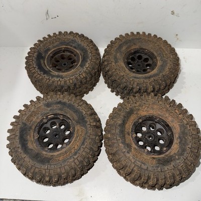 4x Proline Hyrax #10128 1/10 1.9'' Crawler Tires on 12mm Hex Beadlock Wheels