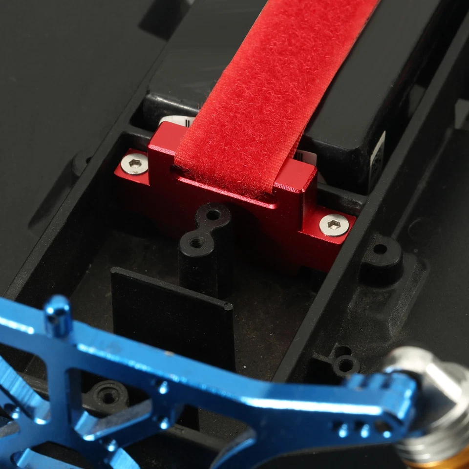 Metallbatteriehalterhalterung für 1/10 Slash 2WD-Chassis-Upgrade-Teile Rot W9Q6 - Bild 3 von 4