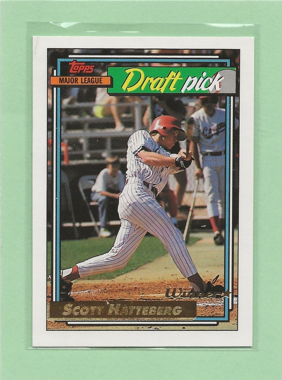 SCOTT HATTEBERG - 1992 Topps "Gold Winner" - #734 - Red Sox - Comb. Shipping