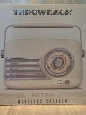 Throwback - Retro Wireless Speaker - Bluetooth  FM Radio - NEW