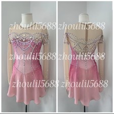 New ice figure skating dress Baton rotating dress custom size