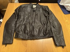 Alpinestars Oscar Brass leather motorcycle jacket Tobacco Brown Size XL