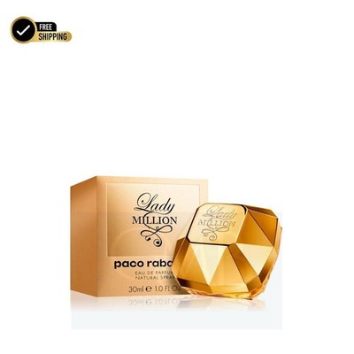 Lady Million by Paco Rabanne Eau de Parfum Spray 1.0 oz 30ml EDP Women Perfume