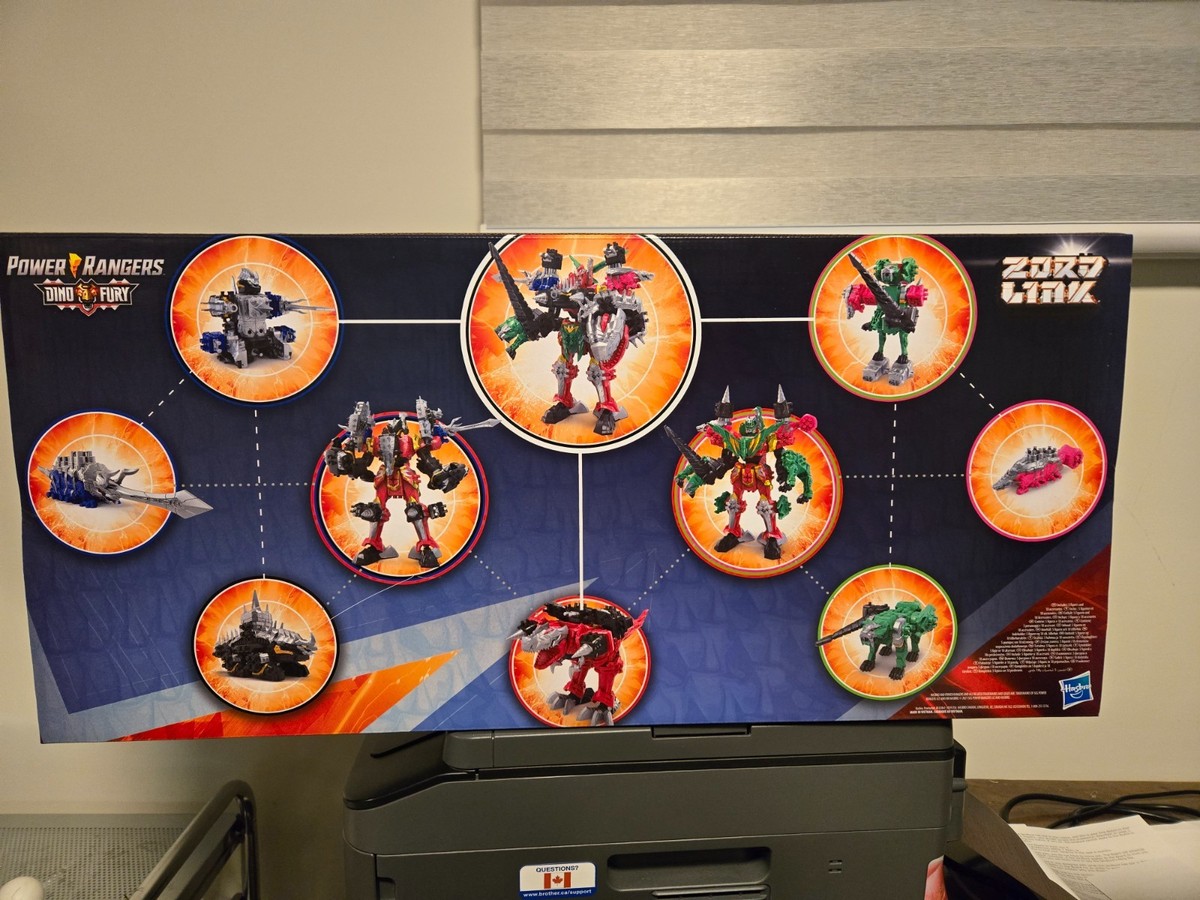 Power Rangers Dino Fury Zord Link Combining Megazord Mega Pack