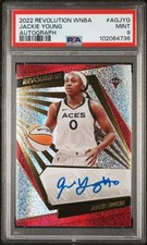 2022 Panini Revolution WNBA Jackie Young Signature AUTO PSA 9